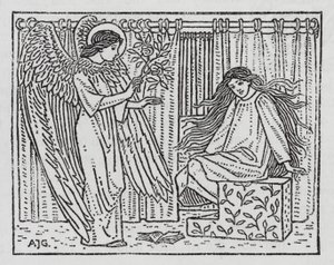 Hans Christian Andersen: Os Sapatos Vermelhos (litho) de Arthur Joseph Gaskin