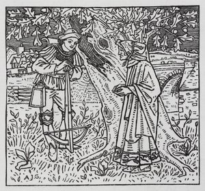Hans Christian Andersen: A Caixa Tinder (litho) de Arthur Joseph Gaskin