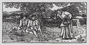 Hans Christian Andersen: O Companheiro de Viagem (litho) de Arthur Joseph Gaskin