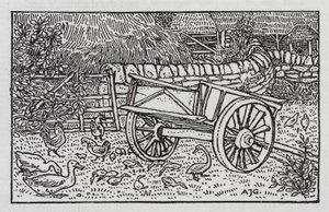 Hans Christian Andersen: O Patinho Feio (litho) de Arthur Joseph Gaskin