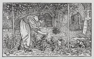 Hans Christian Andersen: Os Cisnes Selvagens (litho) de Arthur Joseph Gaskin