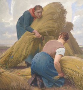 Mulheres que encadernam o milho de Arthur Kampf
