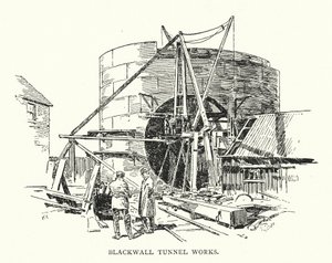 Trabalhos no túnel de Blackwall (litografia)