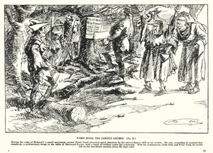 Robin dos Bosques, o famoso arqueiro (litografia)