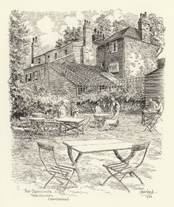 Jardim de chá dos espanhóis, Hampstead (litografia)