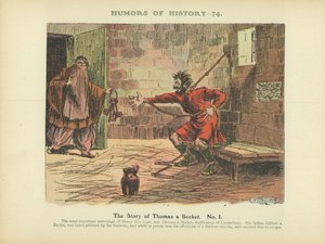 A história de Thomas a Becket. N.º 1 (litografia a cores) de Arthur Moreland