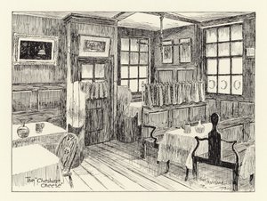 Ye Olde Cheshire Cheese (litografia) de Arthur Moreland