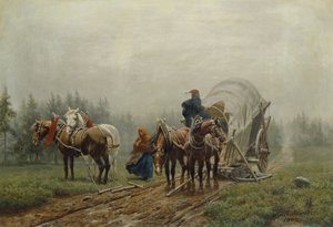 O vagão de carga quebrado, 1862 de Arthur Nikutowski