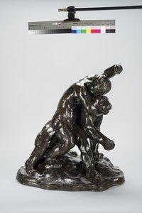 Puma e Criança (bronze)