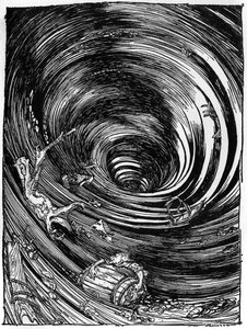 "Uma descida ao Maelstrom" por Edgar Allan Poe de Arthur Rackham