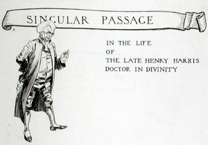 A Singular Passage in the Life of the Late Henry Harris, Doutor em Divindade, capítulo intitulado "The Ingoldsby Legends or Mirth and Marvels", de Thomas Ingoldsby, publicado em 1848 (caneta e tinta sobre papel) de Arthur Rackham