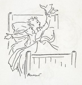 Um rapaz na cama de Arthur Rackham