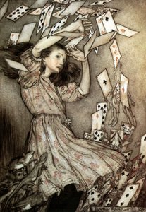 As Aventuras de Alice no País das Maravilhas (Alice Trough The Looking Glass) de Lewis Carroll, Ilustração de Arthur Rackham em 1907 de Arthur Rackham