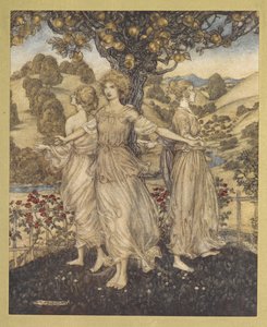 Tudo no meio da feira do jardim, de Hesperus, e das suas filhas três que cantam sobre a "árvore dourada".