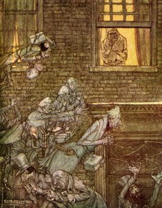 Uma canção de natal de Charles Dickens de Arthur Rackham