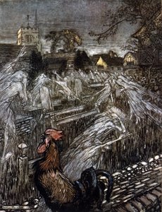 Ilustração de Arthur RACKHAM (1867-1939) para The Dream of a Summer Night de William SHAKESPEARE de Arthur Rackham