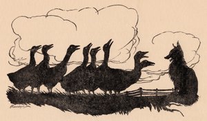 Ilustração de Arthur Rackham de Grimm