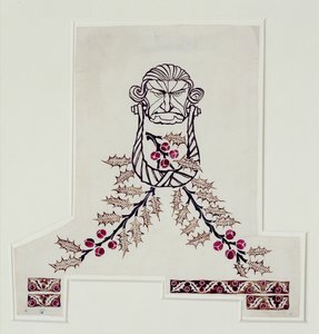 Ilustração para A Christmas Carol de Charles Dickens, edição publicada em 1915 (caneta e tinta com sépia e wc no papel) de Arthur Rackham