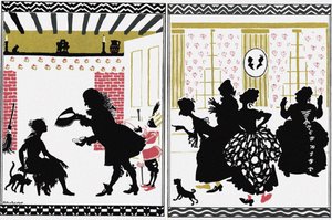 Ilustração para o conto de fadas Cinderela de Arthur Rackham