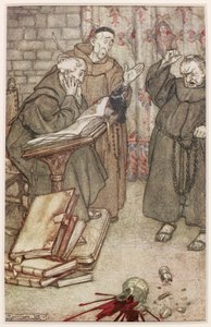 Ilustração do Jackdaw de Reims, 1907 de Arthur Rackham