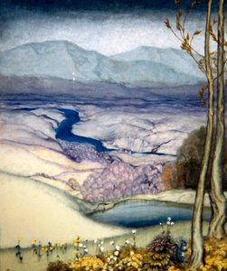 Paisagem, c.1920 (wc no papel) de Arthur Rackham