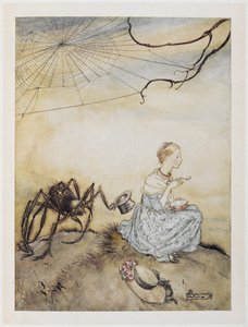 Pequena Miss Muffet de Arthur Rackham