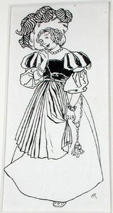Miss Una Von-Something, ilustração de 