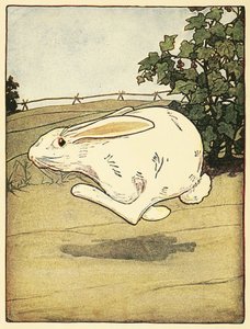 O Peter nunca deixou de fugir, do The Tale of Peter Rabbit, pub. 1916 (cor litho) de Arthur Rackham
