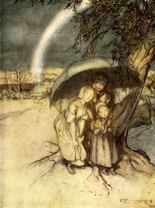 Chuva, chuva vai para a Espanha de Arthur Rackham
