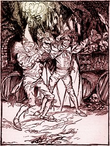 &39;The Cask of Amontillado&39; por Edgar Allan Poe de Arthur Rackham