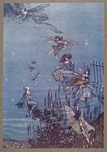 As Fadas da Serpentina, de Peter Pan em Kensington Gardens por JM Barrie (1860 - 1937), pub. 1906 de Arthur Rackham