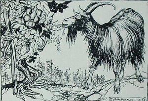 The Goat and the Vine, ilustração de 