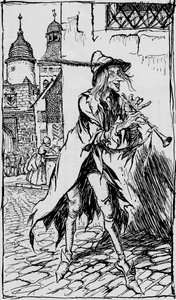 O flautista de Hamelin, 1934 de Arthur Rackham