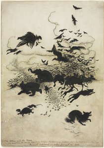 A carriça e o urso de Arthur Rackham