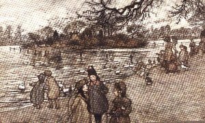 A ilha em que todos os pássaros nascem de Peter Pan em Kensington Gardens por JM Barrie, 1906 de Arthur Rackham