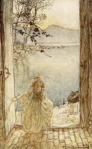 Ondina em Friedrich de la Motte Fouqué de Arthur Rackham