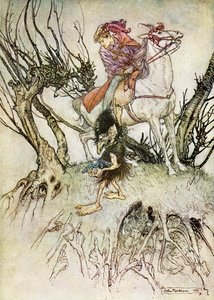 Ondina em Friedrich de la Motte Fouqué de Arthur Rackham