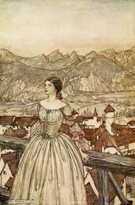 Ondina em Friedrich de la Motte Fouqué de Arthur Rackham