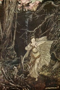 Ondina em Friedrich de la Motte Fouqué de Arthur Rackham