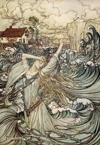 Ondina em Friedrich de la Motte Fouqué de Arthur Rackham