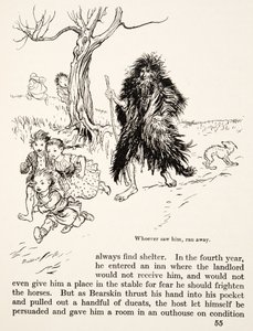 Quem o viu fugir, de Little Brother & Little Sister e Outros Contos dos Irmãos Grimm, pub.1917 (litho) de Arthur Rackham