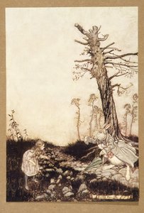 Por que Mary Ann, o que você está fazendo aqui , de Alices Adventures in Wonderland, de Lewis Carroll, pub.1907 de Arthur Rackham