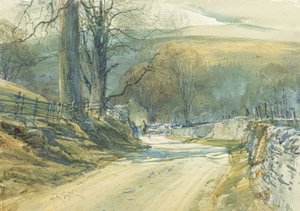 The Winding Road, Upper Wharfedale (aguarela)