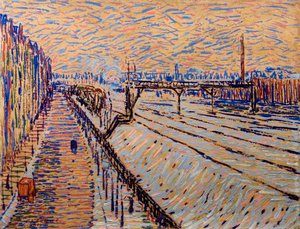 A Ferrovia, 1910. de Arthur Segal