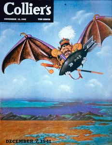 Ataque japonês a Pearl Harbor, capa da "Collier