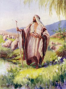 O Senhor é o meu pastor (cor litho) de Arthur Twidle