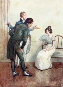 Ilustração para a abadia de Northanger por Jane Austen de Arthur Wallis Mills