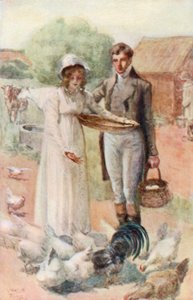 Ilustração para a abadia de Northanger por Jane Austen de Arthur Wallis Mills