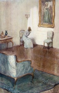 Ilustração para a abadia de Northanger por Jane Austen de Arthur Wallis Mills