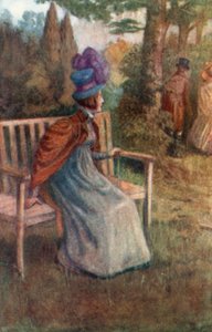 Ilustração para a abadia de Northanger por Jane Austen de Arthur Wallis Mills